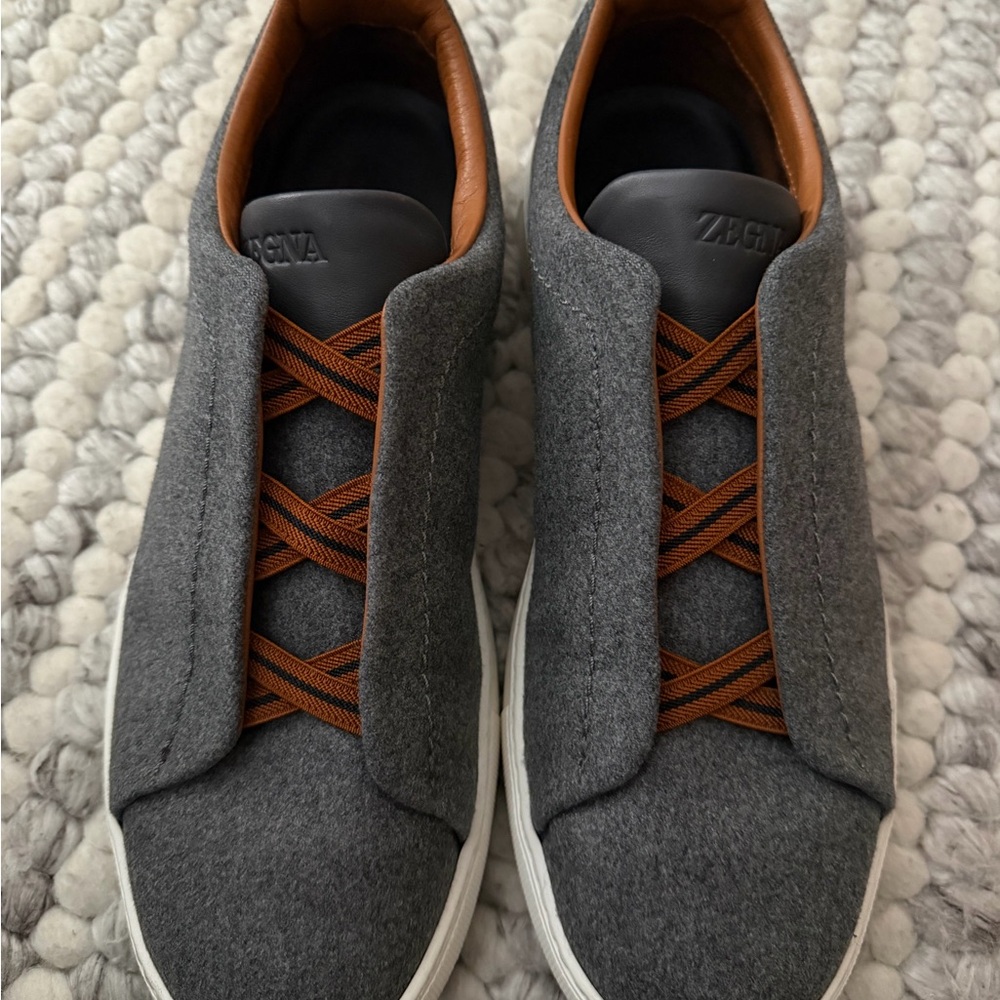 ZEGNA Triple Stitch Men's Sneakers - US Size 9